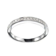 Detailed information about the product Sterling Silver Radiant Cut Cubic Stone Wedding & Eternity Ring.