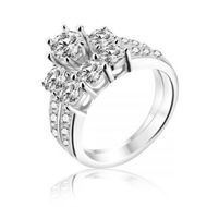 Detailed information about the product Sterling Silver Tri-ZulaStone Bridal Set Zulastone