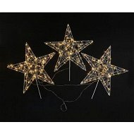 Detailed information about the product Stockholm Christmas Lights Path Lights Starry Wire Star Light Warm White 7 Flashing Effects and Steady Glow Memory Controller 5m Lead Wire 300 LEDs