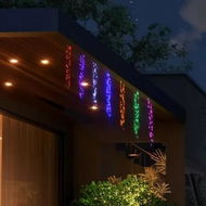 Detailed information about the product Stockholm Christmas Lights RAINBOW Curtain Lights 336 Multi Colour LEDs Decor