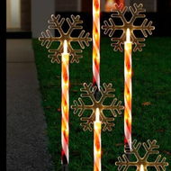 Detailed information about the product Stockholm Christmas Lights SNOWFLAKE CANDY Path Lights 20 Warm White LED Outdoor