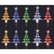 Detailed information about the product Stockholm Christmas Lights Solar Path Light Mini Tree 20pc Multi Colour LEDs 8 Functions incl 7 Flash Modes and Steady Glow 6hr on 18hr Off Timer