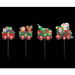 Stockholm Christmas Lights Solar Path Lights Santa Train Steady and Flashing Effect 25 LEDs in Totall Laser Effect PVC Design Warm White LEDs. Available at Crazy Sales for $64.96