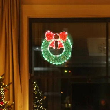 Stockholm Christmas Lights WREATH Motif Lights 80 LEDs Cool White Decoration