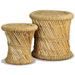 Stools 2 pcs Bamboo and Jute. Available at Crazy Sales for $169.95