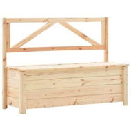 Detailed information about the product Storage Bench 120 Cm Solid Pine Wood