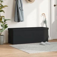 Detailed information about the product Storage Bench Foldable Black PVC