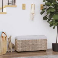 Detailed information about the product Storage Benches 2 pcs with Grey Cushion 69 cm Cattail