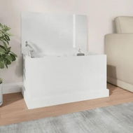 Detailed information about the product Storage Box High Gloss White 70x40x38 cm Engineered Wood