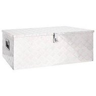 Detailed information about the product Storage Box Silver 100x55x37 Cm Aluminium