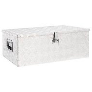Detailed information about the product Storage Box Silver 90x47x33.5 Cm Aluminum