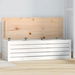 Storage Box White 109x36.5x33 cm Solid Wood Pine. Available at Crazy Sales for $159.95