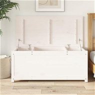 Detailed information about the product Storage Box White 110x50x45.5 cm Solid Wood Pine