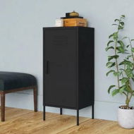 Detailed information about the product Storage Cabinet Black 42.5x35x101.5 cm Steel