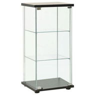 Detailed information about the product Storage Cabinet Tempered Glass Black