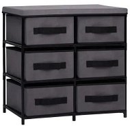 Detailed information about the product Storage Cabinet with 6 Drawers 55x29x55 cm Grey Steel