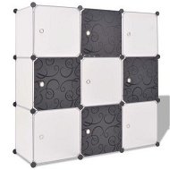 Detailed information about the product Storage Cube Organiser With 9 Compartments Black And White