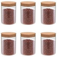 Detailed information about the product Storage Glass Jars With Cork Lid 6 Pcs 650 Ml