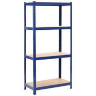 Detailed information about the product Storage Shelf Blue 80x40x160 Cm Steel And MDF