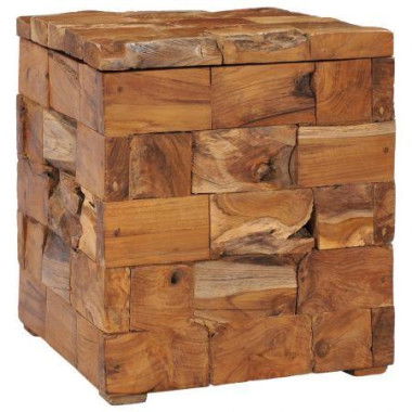 Storage Stool Solid Teak Wood