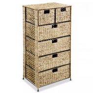 Detailed information about the product Storage Unit With 6 Baskets 47x37x100 Cm Water Hyacinth