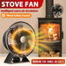 Stove Fan Heat Powered Blade Fireplace Top Wood Burning Log Burner Thermal Non Electric Heater Fast Quiet Efficient Accessories Metal Safety Guard. Available at Crazy Sales for $59.98