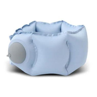 Stowable Inflatable U-Shaped Pillow Neck Protection Airplane Pressed Pillow for Outdoor Travel Airplane Office Color Blue