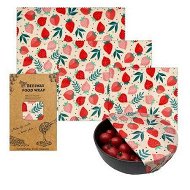 Detailed information about the product Strawberry Pattern - Reusable Beeswax Food Wraps, Eco Friendly Beeswax Food Wrap, Sustainable Food Storage Containers,3 Pack (S, M, L)