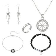 Detailed information about the product Stray Necklace Set SKZ Inspired Merch Bracelet Rings Stray Fans Earrings for Women Men