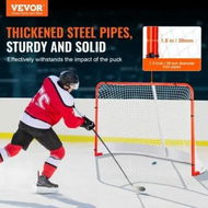 Detailed information about the product Street Hockey Net Indoor Outdoor Steel Hockey Goal Set 72'x48'