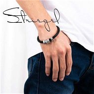 Detailed information about the product Striegel Design Your Own Mens Black Braid Bracelet Up To 5 Beads