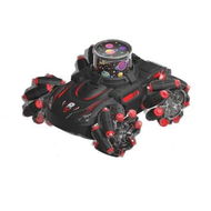 Detailed information about the product Stunt RC Cars, 2.4Ghz 360 Degree Rotating Remote Control Car with Projection Light and Music,Christmas Birthday Gifts for Kids (Black and Red)