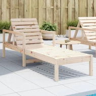 Detailed information about the product Sun Lounger 199.5x62x55 cm Solid Wood Pine