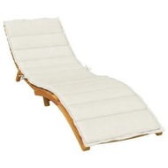 Detailed information about the product Sun Lounger Cushion Melange Cream 200x70x4 cm Fabric