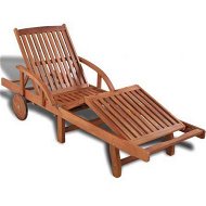 Detailed information about the product Sun Lounger Solid Acacia Wood