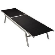 Detailed information about the product Sun Lounger Steel And Textilene Black