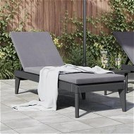 Detailed information about the product Sun Lounger with Cushion Anthracite 186x60x29 cm PP