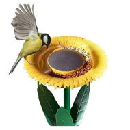 Detailed information about the product Sunflower Bird Feeder Outdoor Flower Shape Bird Feeding Tray,Garden Decor Stake,Ideal Gift Surprise for Nature Lover,Wild Bird Watcher