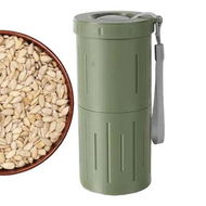 Detailed information about the product Sunflower Seed Spit Cup, with Seed Storage and Shell Disposal, 3D Printed Portable Pistachios Snack Nut Bowl Cup for in Car, Seed Lovers Gift, Green