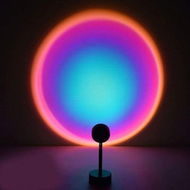 Detailed information about the product Sunset Projection Led Light Rainbow Floor Stand Modern Lamp Night Light For Living Room Bedroom Romantic Projector Gift For Wedding Birthday Party -USB Charging