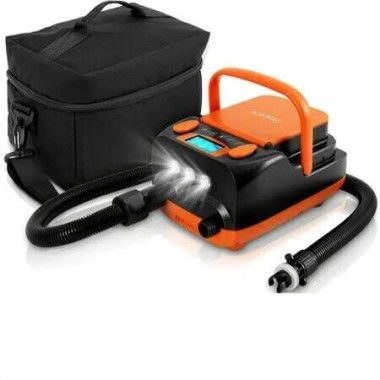 SUP Air Pump High Pressure Dual Stage Inflation Auto Off Deflation 16PSI 12V DC Car Connector Inflatable Stand Up Paddle Board Boat Intelligent