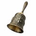 Super Loud Solid Brass Hand Call Bell Lotus Polished Vintage Metal Hand Dinner Bell Call Service Handbell for Bedside Wedding Classroom Meditation. Available at Crazy Sales for $9.95