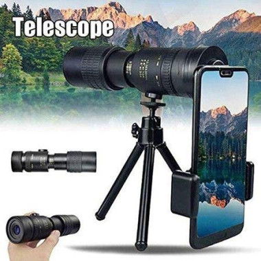 Super Telephoto Zoom Monoculars - 4K 10-300X40Mm Waterproof And Anti-Fog Night Vision