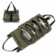 Detailed information about the product Super Tool RollMulti-Purpose Tool Roll Up Bag Wrench Roll PouchCanvas Tool Organizer BucketCar Roll Storage CaseHanging Tool Zipper Carrier Tote Car Camping Gear