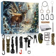 Detailed information about the product Survival Kit Advent Calendar for Men,Survival Tools Advent Calendar 24 Days Christmas Countdown 2024 Xmas Holiday Surprise Gift