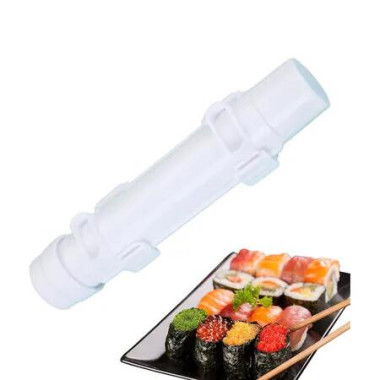 Sushi Maker, Food Grade Sushi Bazooka, Sushi Molds, Perfect for Crafting Sushi Roller with Rice,Vegetables,and Meat, White
