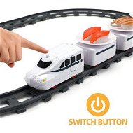 Detailed information about the product Sushi Train Set Rotating Table Food Train Battery Powered Electric Train Toy Under Christmas Tree Train Track White