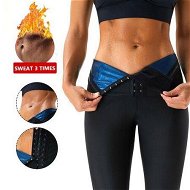 Detailed information about the product Sweat Sauna Pants Body Shaper Shorts Weight Loss Slimming Shapewear Women Waist Trainer Tummy Workout Hot Sweat Leggings Fitness Blue 5-point Pants Size 4XL/5XL.