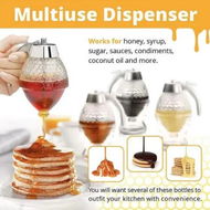 Detailed information about the product Sweeten Your Kitchen with No-Drip Honey Dispenser and Elegant Honey Pot Jar with Stand