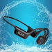 Swim Headphones Bone Conduction Open Ear Headset LED Screen Underwater MP3 Player Built-in 32G Memory IP68 Waterproof Bluetooth Earphone Black. Available at Crazy Sales for $49.95